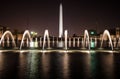 Night View Of World War II Memorial Washington