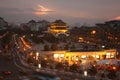 Night view of Xian, China