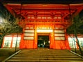 night view of yasaka shrine gate . It is a shinto shrine located in kyoto, japan Royalty Free Stock Photo