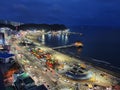 Night View of Yeongildae Beach in Pohang South Korea
