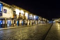 Night Views around Cusco City Centre, Peru