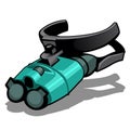 Night vision goggles isolated on a white background. Vector illustration.