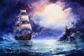 Night Voyage: A Tale of Pirates, Moonbeams, and a Deserted Islan