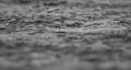 Night water ripple reflections. Black and White background. Dark tone