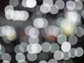 Night white circles lights bokeh