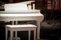 Night white piano
