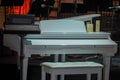 Night white piano