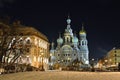 Night winter Church Savior on Blood in St-Petersburg Royalty Free Stock Photo