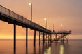 Nightcliff jetty at sunset.