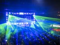 Nightclub Lasers, Crowd Having Fun