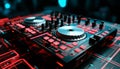 Nightclub mixing equipment turns night into a party generated by AI Royalty Free Stock Photo