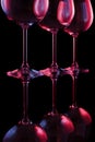 Nightclub wine glasses Royalty Free Stock Photo