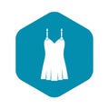 Nightdress icon, simple style