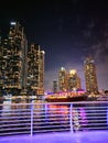 Nightfall in the Concrete Jungle: A Captivating Cityscape Bathed in Moonlight