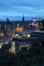 Nightfall in Edimburgh Royalty Free Stock Photo
