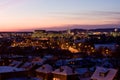 The nightfall of Ottawa after snow Royalty Free Stock Photo