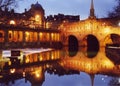 Nightfall over Pulteney Bridge Royalty Free Stock Photo