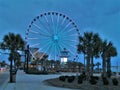 Nightfall at the Pavilion in Myrtle Beach