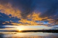 Nightfall of Qinghai Lake