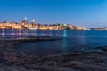 Nightfall on Valletta, Malta Royalty Free Stock Photo