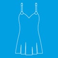 Nightie icon, outline style