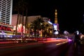 Nightlife along the Las Vegas Strip Royalty Free Stock Photo