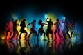 Nightlife Latin party, Celebration entertainment, dancing disco, reggaeton cumbia. traditional latin argentinian dance