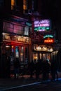 Nightlife on MacDougal Street, in the West Village, Manhattan, New York City