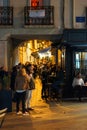 Nightlife at Perpignan, in France