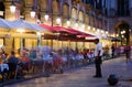 Nightlife of Placa Reial in Barcelona Royalty Free Stock Photo