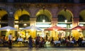 Nightlife of Placa Reial in Barcelona Royalty Free Stock Photo