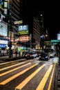 The nightlife on the streets of Hong Kong Royalty Free Stock Photo