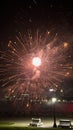 Nightly Fireworks Display at Niagara Falls on the border of USA and Canada