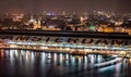 Nightly view of Amsterdam