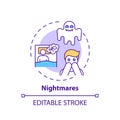 Nightmares concept icon