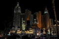 Nights Scene Downtown Las Vegas Cityscape