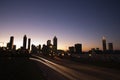 Nightscape of Atlanta Royalty Free Stock Photo