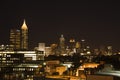 Nightscape of Atlanta Royalty Free Stock Photo