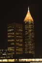 Nightscape of Atlanta, Georgia skyline. Royalty Free Stock Photo