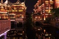 Nightscape of China historic town Royalty Free Stock Photo