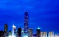 Nightscape of guangzhou china Royalty Free Stock Photo