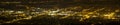 Nightscape Panorama of the City Downtown Royalty Free Stock Photo