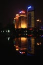 Nightscape of Zhengzhou city