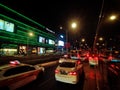 nightscene of traffic view