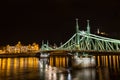 Nightshot at bridge on Danube river