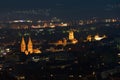 Nightshot of central area in Maribor city, Slovenia.