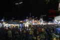 Nightshot of the Main Street of Oktoberfest in Munich, Germany, 2015