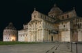 Nightshot of Piazza dei Miracoli in Pisa