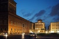 Nightshot of Piazza Venezia in Rome, Italy
