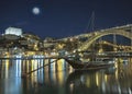 Porto nightshot with Douro - Portugal